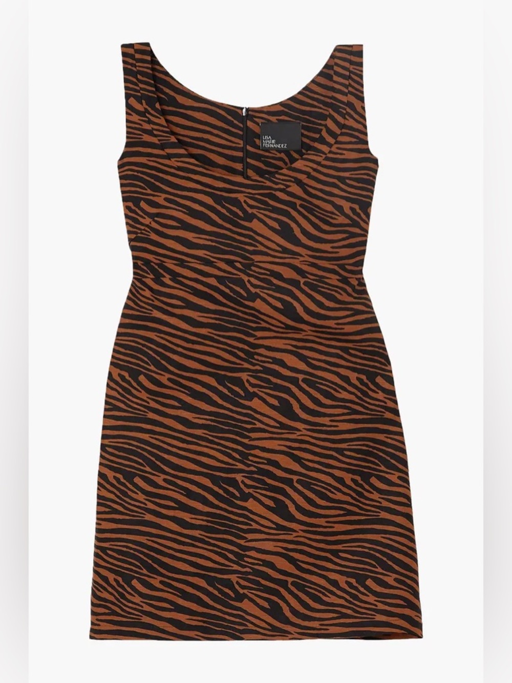 Lisa Marie Fernandez Linen Zani Tiger Print Mini Dress Size 2